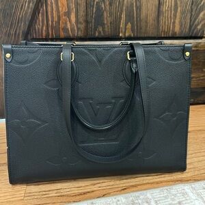 Louis Vuitton On The Go MM Black Empreinte